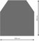 raik RA052-2B2-gg Bodenplatte B2 6-Eck gussgrau pulverbeschichtet 800 x 1000 mm