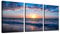 hyidecorart Tableau Decoration Murale Salon, Tableau Moderne Toile Coucher De Soleil Plage Mer Nature Paysage Impression Sur Toile, Decoration Murale Chambre Salle De Bain Cuisine