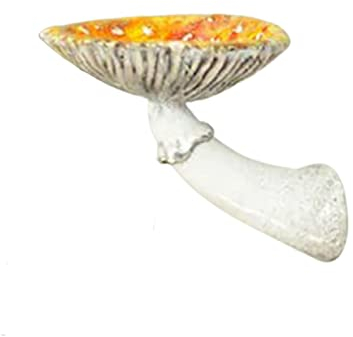 JYCRA Pilz-Hängeregal, Pilzform, Kunstharz, hängende Ornamente, kreative schwebende Regale, Wandmontage, Wanddekoration, S