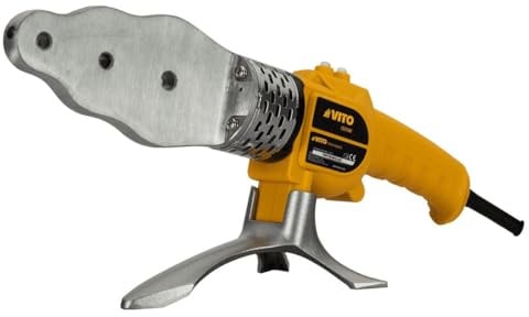 VITO Pro Power Rohrschweißmaschine mit Gehäuse 1500W, inkl. Rohrschneider, Schrauben für Heizmuffen, Heizmuffen, 1,2 kg, Temperaturbereich: 0-300ºC, 6 Heizungssteckdosen - VIP1500