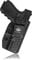 Gun Holster, Weave Kydex Holster IWB Glock 19 Holster for Glock 19 19X Glock 25 Glock 44 Glock 45 (Gen 1-5) & Glock 23 Glock 32 (Gen 3-4) - Inside Waistband Holster Accessories Pouch (Black, Right)