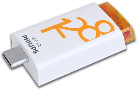 Philips Click Edition USB-C Anschluss USB 3.2 Gen 1 USB-Flash-Laufwerk USB-Stick 128 GB für PC, Laptop, Smartphone, Tablet mit USB-C-Anschluss, Lesegeschwindigkeit bis zu 120 MB/s