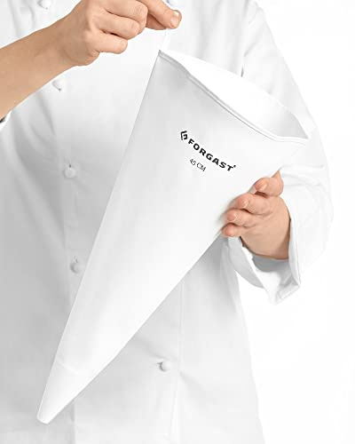 Forgast Baumwolle Spritzbeutel | Länge 45cm | Wiederverwendbar | Torten Dekorieren Zubehör für Kuchen, Torten, Keksen-Dekoration