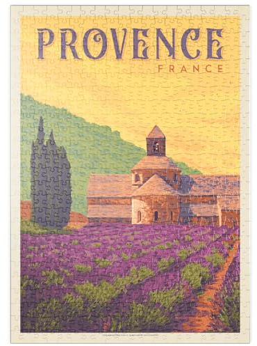 MyPuzzle Frankreich: Provence, Vintage Poster - Premium 500 Teile Puzzle - MyPuzzle Sonderkollektion von Anderson Design Group