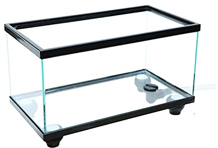 Aquarium Schildkröten/Aquarien Turtle-Tank mit Terrasse Glasschildkröte-Tank dedizierte Schildkrötenzuchtbehälter Haushalt großer Fischbehälter ökologischer Tankzuchtkasten Terrarium Schildkröte ( Siz