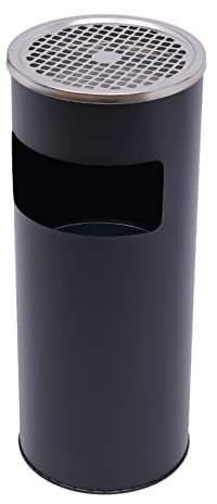 YESTAIM Ouverture LatéRale De La Poubelle Vertical ExtéRieur Poubelle Compacte Pratique Seau intérieur Amovible Résistante Conteneur Alimentaire Adapté Ascenseurs Bureaux Chambres HôTels Noir