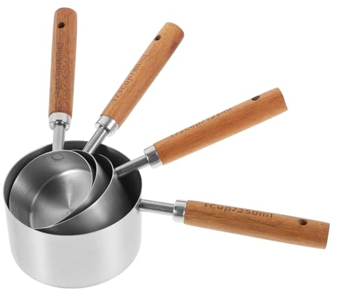 LABRIMP 1 Set Measuring Cup Tea Scoops Measure Cup Measuring Spoons Teaspoon Cup for Measuring Coffee Scoops Baking Measurement Measuring Teacup Cups Coffee Spoon Stainless Steel Portable