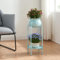 [en.casa] Blumenständer Altena Pflanzenständer mit Blumentopf und Ablage Metall Hellblau Pflanzenregal 80,5 x 40 x 40 cm Blumensäule für innen Blumentopfständer