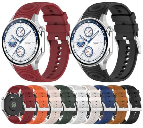 Tyogeephy Correa Compatible con Oppo Watch X, Deporte Impermeable Correa de Repuesto de Silicona Solo para Oneplus Watch 2