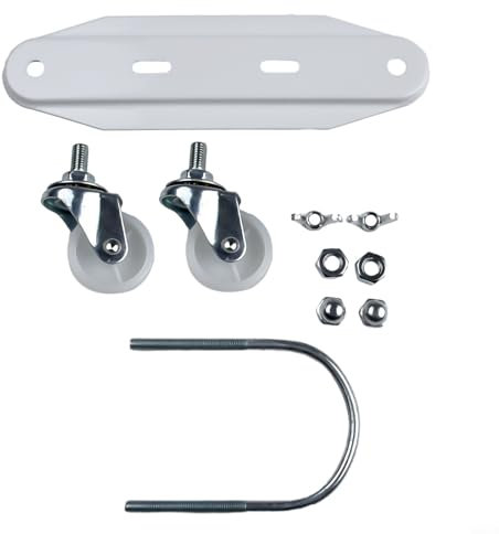 WIIYENA 2 soportes de calentador eléctrico, 2 soportes de polea móvil especial para radiador hidroeléctrico de aceite Ting (blanco)