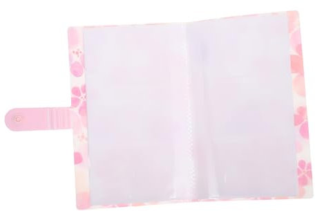 MUSISALY Nail Art Stickers Display Book Organizer with 20 Pages Portable Sticker Collecting Album for Diy Nail Decals Storage and Travel Use