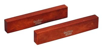 Guyker Blanks Bone Nut, String Pillow Nut Saddles Unslotted Guitar Bridge Nut Replacement Parts Accessories for Mandolin Banjos Ukulele Acoustic Folk Electric Guitar 2 Piece, Red 55x6x10mm 5560