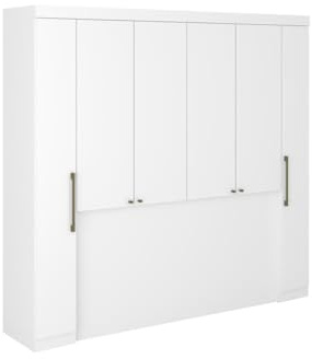 Vente-unique - Bett-Bett – L 206 cm – Weiß – Antero