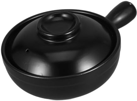 LIGIGWASH Chinese Clay Pot with Lid Terracotta Casserole for Soup and Porridge Cooking Pottery Cooking Tool for Kitchen Use