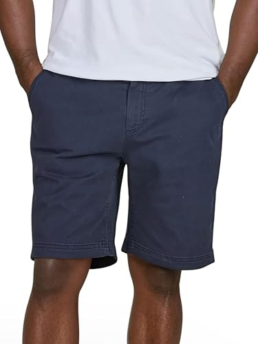 riverso Kurze Hosen Herren Chino Shorts Stretch RIVConnor Regular Fit | Stoffhose Elastischer Bund Einfarbig Schwarz Beige Navy Grün S M L XL XXL 3XL 4XL 5XL