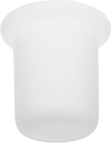Healeved Escobillero Portaescobillas Vaso De Vidrio Esmerilado para Ahorrar Espacio En Baños Domésticos.