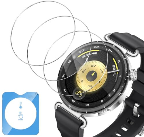 Mayfun 3 Stück Schutzfolie Kompatibel mit Huawei Watch GT 6 / GT6 41mm für Panzerglas, HD Displayschutz Folie, Anti-Kratzen Blasenfrei, Hochauflösende Schutzglas