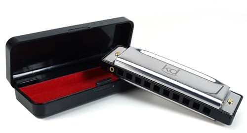 keepdrum KDBHC Bluesharp diatonische Mundharmonika C-Dur mit Etui