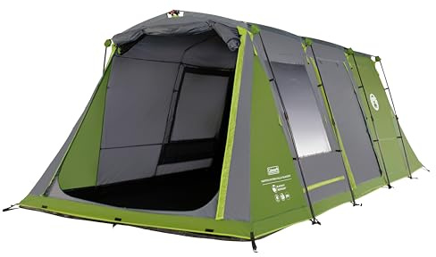 Coleman Fastpitch Victoria Falls 4 Blackout Zelt |Schnellaufbau in 2 Minuten | 2 abgedunkelte Schlafkabinen| 4-Mann-Tunnelzelt | Familienzelt 4 Personen| Campingzelt |wasserdicht 4500 mm Wassersäule