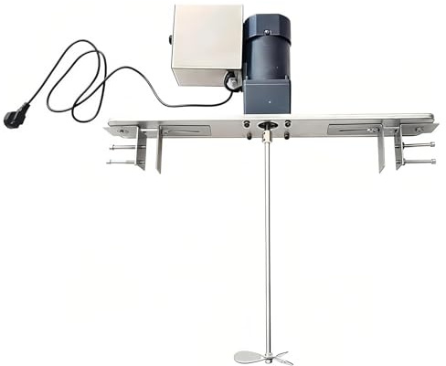 SAYEYBU Hochleistungs-Trommel rüHrwerk, Einstellbare Drehzahl 0–300 U/Min, Elektrisches Tank rüHrwerk FüR Farbe, Spachtelmasse Und Pulver, 40 cm Lange Verbindungsstange,A
