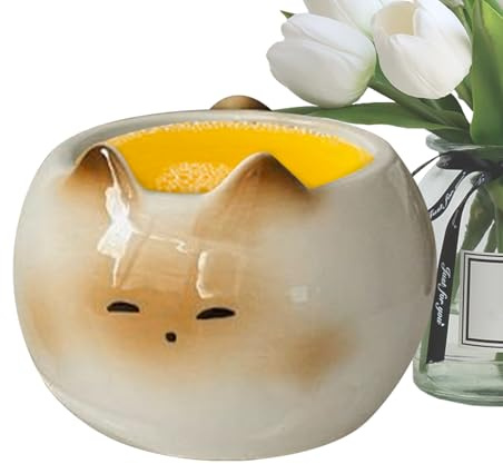 Taza De Café Con Forma De Gato, Taza De Té De Cerámica Con Forma De Gato De 210 Ml, Artículos Para Beber Novedosos Para Amantes De Las Mascotas, Tza Para Bebidas Frías Y Calientes, Tza De Regalo Úni