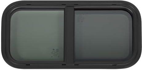 Finestra scorrevole per camper, finestra per camper, finestra scorrevole, finestra per camper, finestra scorrevole per roulotte con anello di fissaggio, per camper, rimorchi, pickup (700 x 400 mm)