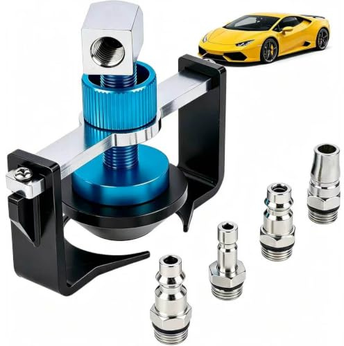 Bremsenentlüfter Adapter Universal 22-58mm mit 4 Schnellkupplungen | Bremsflüssigkeitswechsel ohne Verschmutzung – ölbeständige Gummidichtung für saubere Bremsenentlüftung