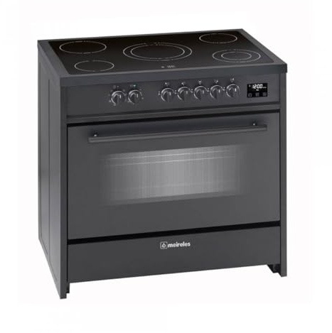Meireles E912BL - Cocina eléctrica (121L, 5 quemadores, color negro