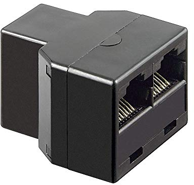 Goobay 50594 ISDN T-Adapter, RJ45-Buchse (8P8C) > 2x RJ45-Buchse (8P8C)
