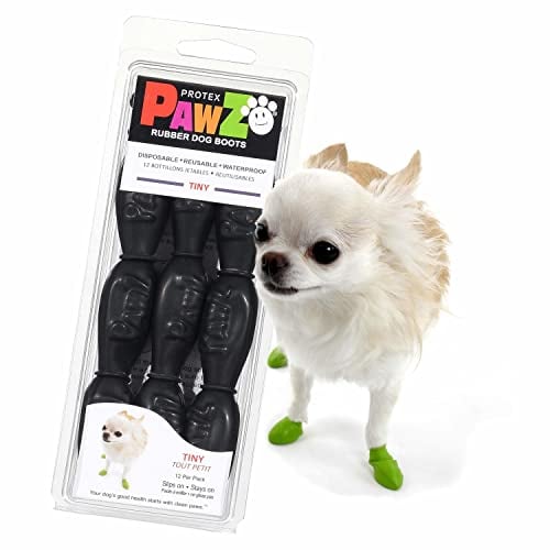 PAWZ PAWB-Tiny Hundestiefel, schwarz, Sehr klein