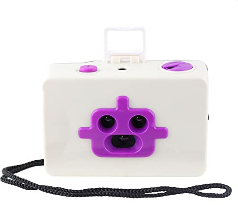 Freak Scene® 3 Linsen Roboter Kamera - 35mm – Farbe: weiß/lila
