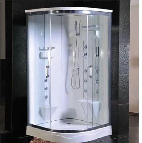 Bagno Italia Cabina Idromassaggio cm 110x110 box multifunzione con bagno turco due persone con cromoterapia I