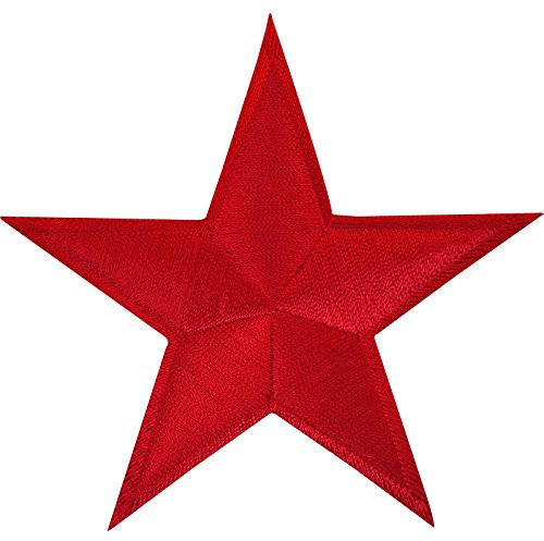 Red Star Iron On Patch Sew On Badge Jeans T Shirt Crafts Embroidered Applique