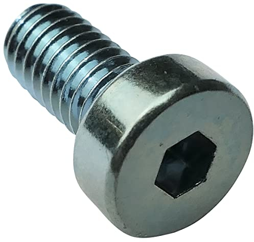 AERZETIX - C18316-50 x Bolzen - Zylinderkopfschrauben - M4x8mm - DIN7984 - Verzinkter Stahl - Fußabdruck 2.5mm Innensechskant