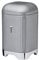 KitchenCraft Lovello Textured Tea Caddy with Geometric Hexagon Pattern, 11 x 11 x 19 cm (4.5 x 4.5 x 7.5) - Shadow Grey