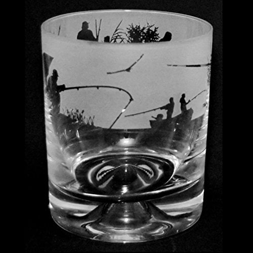 Animo Glass Fishing Scene Whisky Tumbler