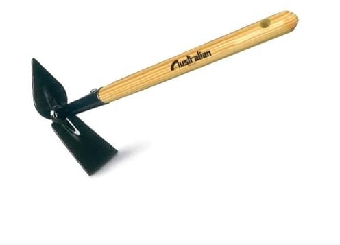 ZAPPETTA QUADRA E CUORE IN ACCIAIO CON MANICO IN LEGNO 40cm AUSTRALIAN
