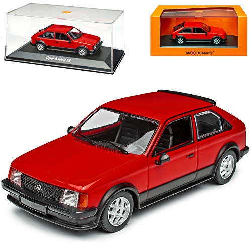 Opel Kadett D SR Rot 3 Türer 1979-1984 1/43 Minichamps Maxichamps Modell Auto