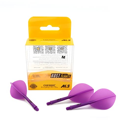 CUESOUL ROST Personalisierte integrierte Dartschäfte und Dartflights Birnen-Tränenform, 3er-Set (CSAK-54SDLYS)