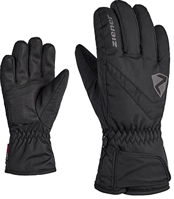 Ziener Kinder LORIKO Ski-Handschuhe / Wintersport | wasserdicht atmungsaktiv, black, 5,5