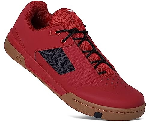 Crank Brothers Unisex Spitzenstempel Fahrradschuhe, Schwarzes Gummi, Rot, 43.5 EU