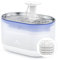 PETLIBRO Ultra Quiet Pet Water Fountain 2.1L, Stainless Steel Top Cat Fountain with Two Flow Modes, BPA-Free Capsule Water Fountain, Visible Water Level with 4 Large Filters