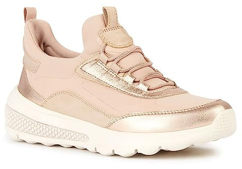Geox D Spherica Actif A Basket, Or Rose Nude, 41 EU