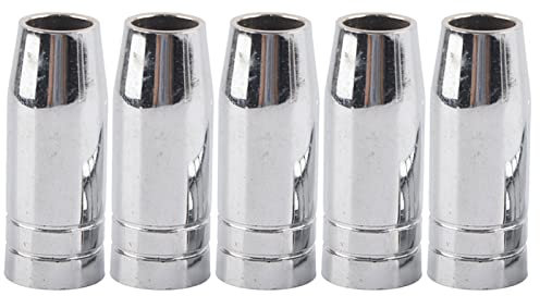 5 Stück MIG-Gasdüse, Verbrauchsmaterialien für MIG-MAG-Schweißbrenner MB 25AK, konische 15-mm-Gasdüse für Binzel MB 25AK MIG/MAG-Schweißbrenner
