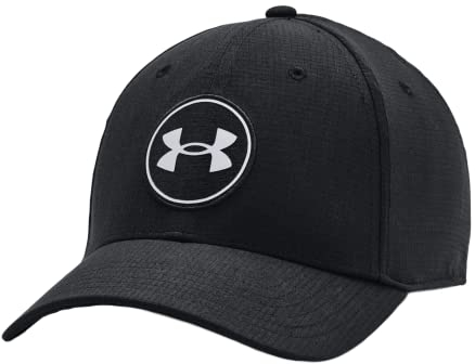 Under Armour Men's UA Vented Golf37 Hat Black (as1, Alpha, l, x_l)