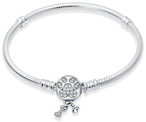 Pandach Bracciale Donna Argento 925 Braccialetto Snake Bracciali Gioielli Regalo Natale Compleanno Festa Della Mamma per Moglie Amiche Amica