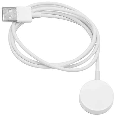 Uhrenladegerät, Magnetisches Smartwatch-Ladegerät, Kabelloses Ladedock, Ersatz-USB-Ladekabel für Q Gen 1 2 3 (Weiss)