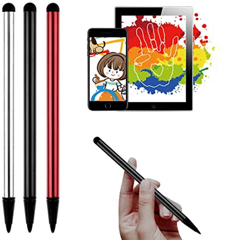 Stylet écran Tactile Stylet résistif Tablette Stylet résistif téléphone Portable Stylet résistif résistance condensateur Stylet Double Usage, Compatible avec Tous Les appareils électroniques (3 pcs)