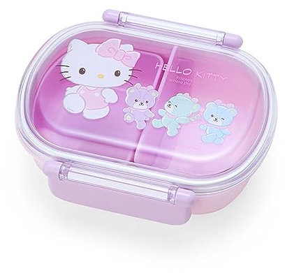 Sanrio Hello Kitty Lunch Box – Purple, Compact & Leakproof Hello Kitty Lunchbox – Lila, Kompakt & Auslaufsicher