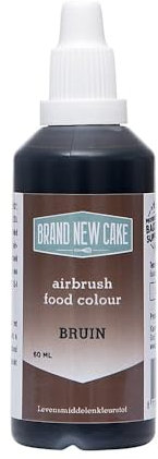 BrandNewCake® Airbrush Lebensmittelfarbe Braun 60ml - Essbare Farbe für Kuchen und Torten - Perfekt für Tortendekorationen